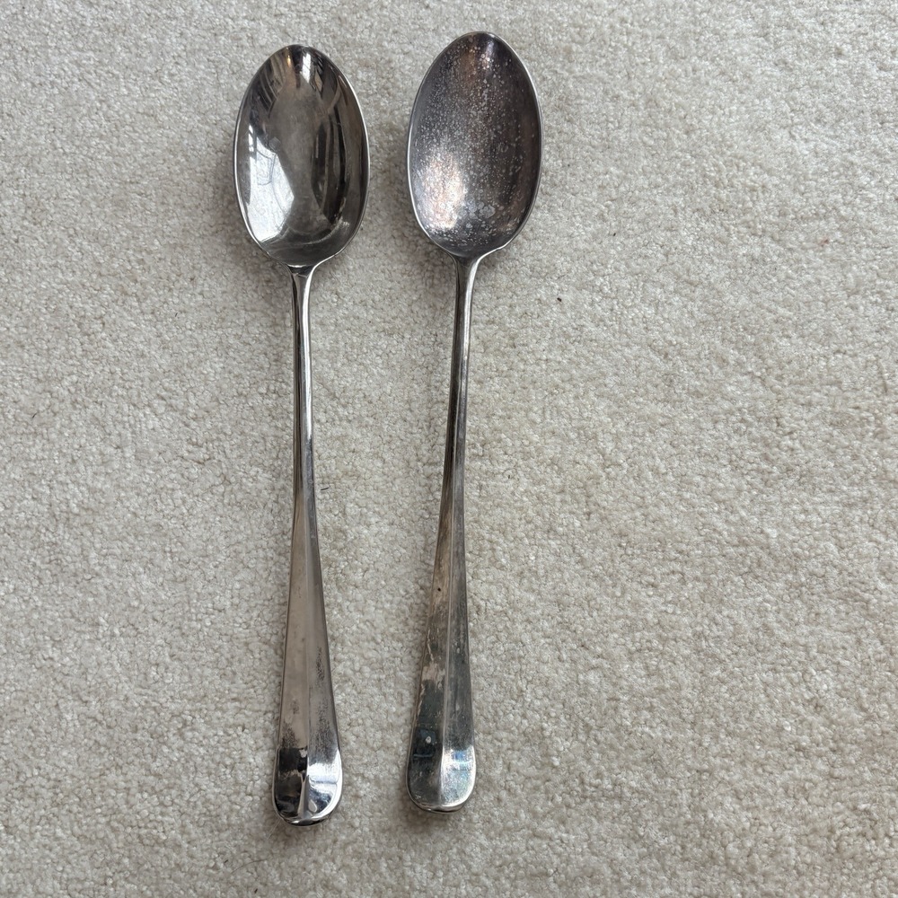 Leonard Italy Large‎ 13" Silver-plated Serving Spoon Vintage